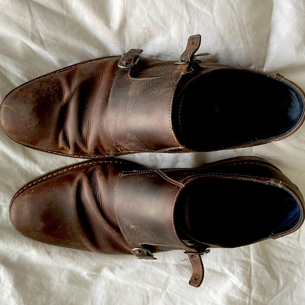 Dark Brown Leather Mens 12